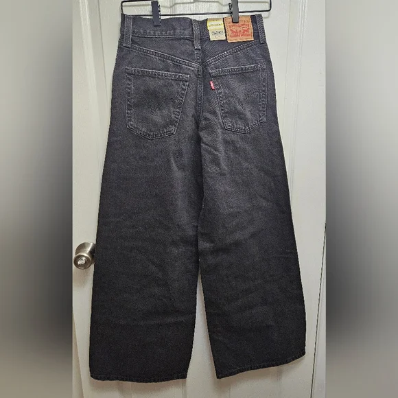 Levi's '94 Baggy Wide Leg Black Jeans 26 - Picture 3 of 12